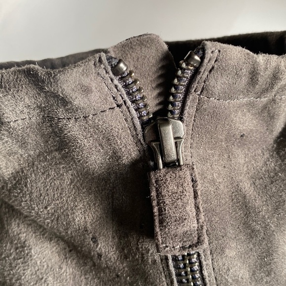 Eileen Fisher Women's Gray Suede Chunky Heeled Booties Rubber Sole size 9 - Picture 9 of 10